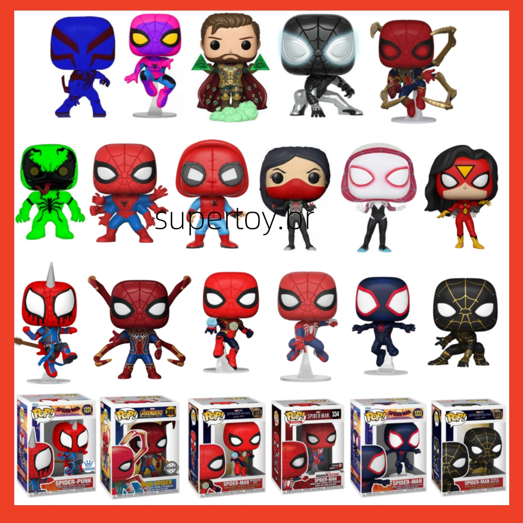 Funko Pop Marvel Avengers Homem-Aranha Spider-Man Spiderman Funko Pop Marvel Avengers Homem-Aranha Spider-Man Spiderman