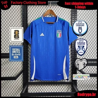 24/25 Itália Local Football T-shirt Versão Masculina