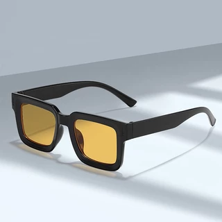 Moda Quadrada Óculos De Sol Masculinos E Femininos Retro Proteção UV Simples Para O Exterior