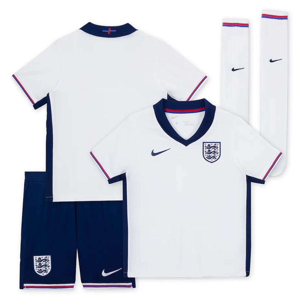 Inglaterra 2024 Home Kids Kits Socke Conjuntos Completos De Camisetas ...