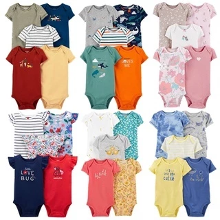 carters manga curta Macacão Bebê Onesie Kit Roupa De Bebe 5 Peças