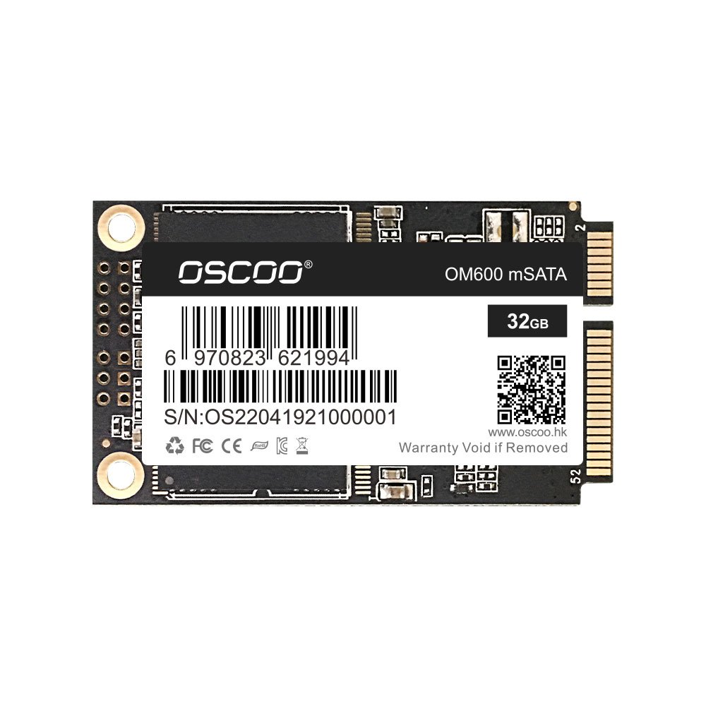 OSCOO MSATA Flash 3D TLC Computer WandowsSystem 16GB 64GB 128GB 512GB ...