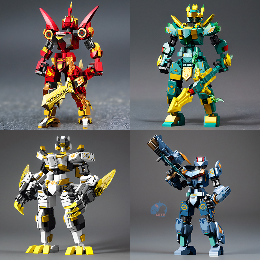 Ação Mech Building Blocks Toy , Modelo De Montagem De Robô Guerreiro ...