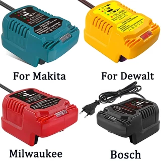 Mini Carregador Para Makita/Dewalt/Milwaukee/Bosch Rápido Portátil De Bateria De Lítio 18V Com Indicador LED EU/US Plug