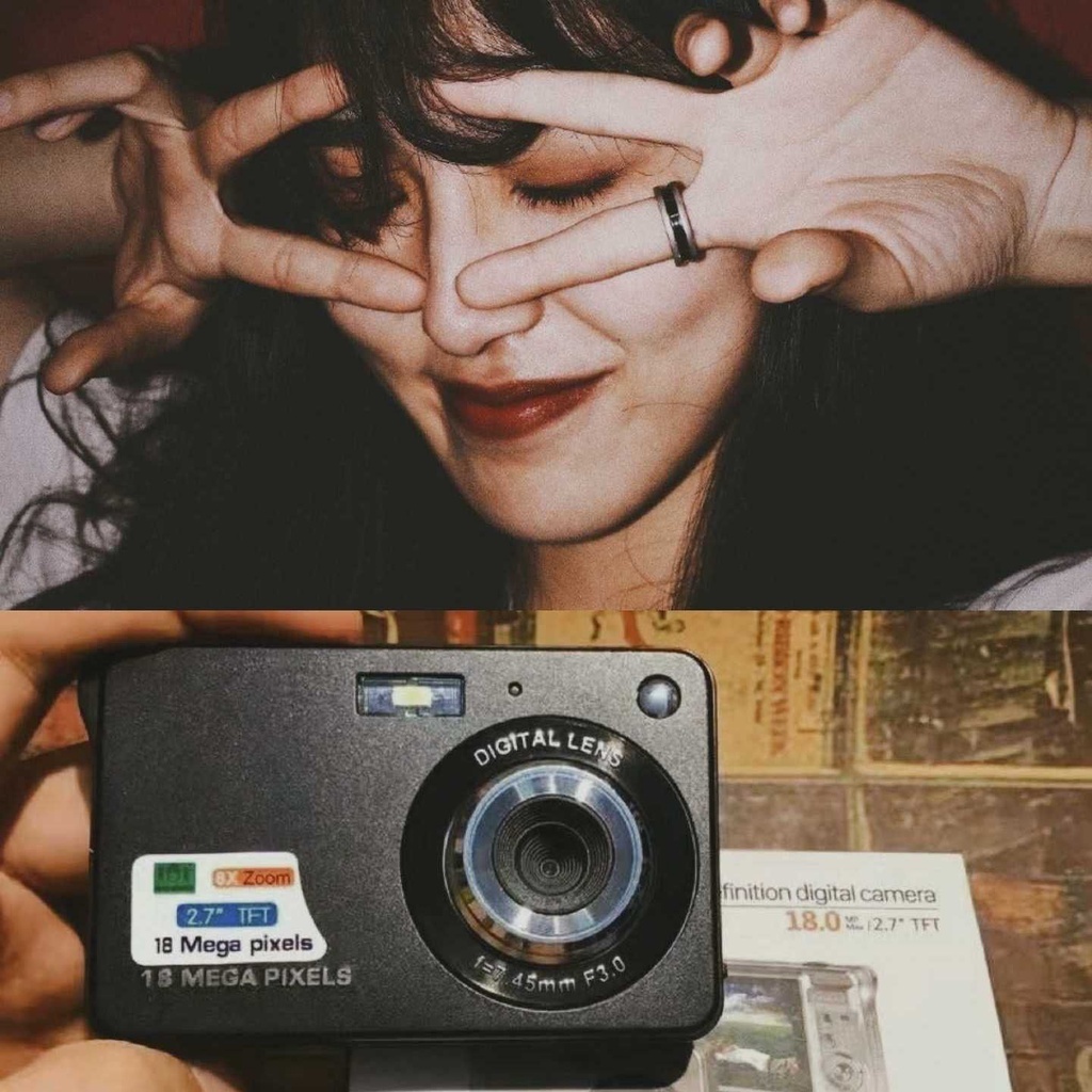 Câmera digital portátil de 16 milhões de pixels de 2,7 polegadas Gravador conveniente de câmera digital de alta definição