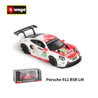 Bburago 1 : 43 Porsche 911 RSR LM 2020 Veículos De Corrida Modelo Estático Die Cast Colecionável