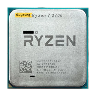 YZX Ryzen 7 2700 R7 2700 YD2700BBM88AF 3,2 GHz Oito Soquetes De Processador De CPU De Dezessete Roscas AM4