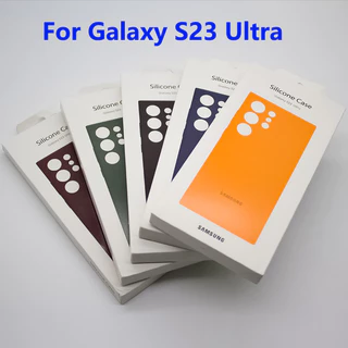 Para SAMSUNG Galaxy S23 Ultra Case Capa Protetora De Silicone Líquido Macio Costas Fino Telefone À Prova De Choque S23Ultra