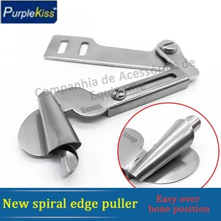 【Promoção】 1pc Aparelho Fazer Dobrar Barra/Bainha Maquina Reta Novo Guia de borda ondulada Industrial