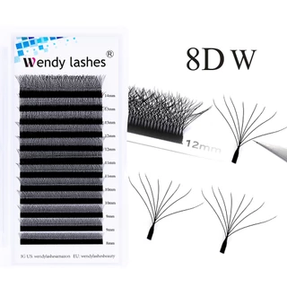 Real 8D 7D 6D W Extensão De Pestanas Em Forma Premade Volume Fan Wendy Duas Dicas 3D 4D Suprimentos Falsas De Alta Qualidade Olho Natural