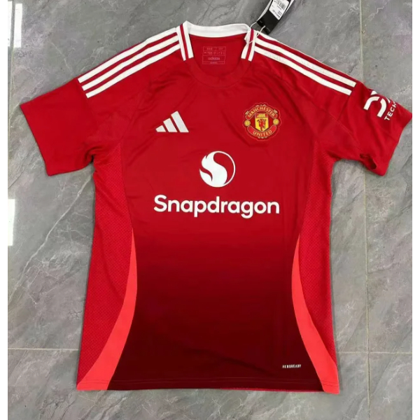MU Camisa De Futebol Jersey 2024-2025 Manchester United S-XXL