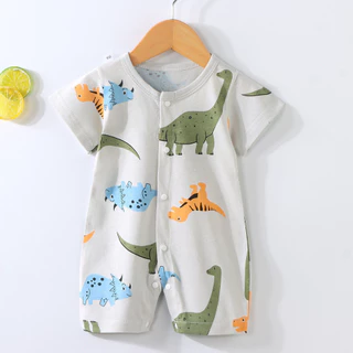 2024 Novo macacão estilo Baby Jumpsuit Recém-nascido Macacão de manga curta Romper Baby Clothing Baby Onesie