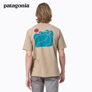 Camiseta Sunrise Rollers 37718 Patagônia Moda Masculina De Tecido Amigo Do Ambiente
