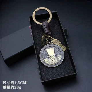 Anime JoJos Bizarre Adventure Chaveiro De Aventura Corda De Couro Para Homens Retro Acessórios Pingente llaveros