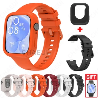 Bracelete De Silicone Com Capa Para Huawei Watch Fit 3 2 / Huawei Watch Fit Special Edition