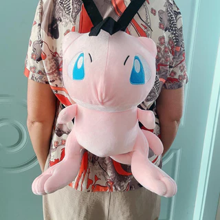 Mochila Cosplay 30cm Pokemon Mew Kawaii Estilo Japonês Gengar Eevee Snorlax Escolar Presentes De Moda
