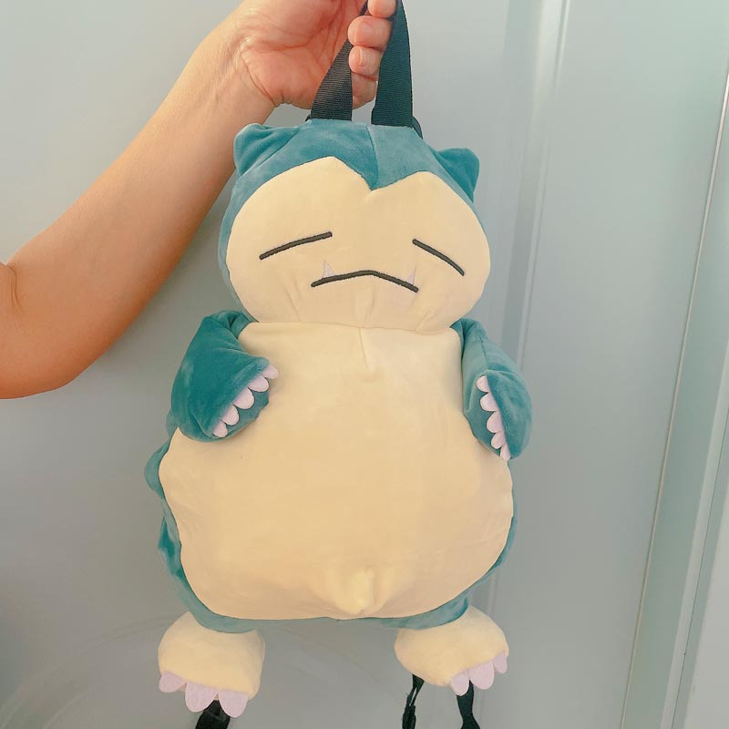 Mochila De 40cm Pokemon Snorlax Kawaii Pelúcia Casal Cosplay Adereços De Natal Para Meninas Menino