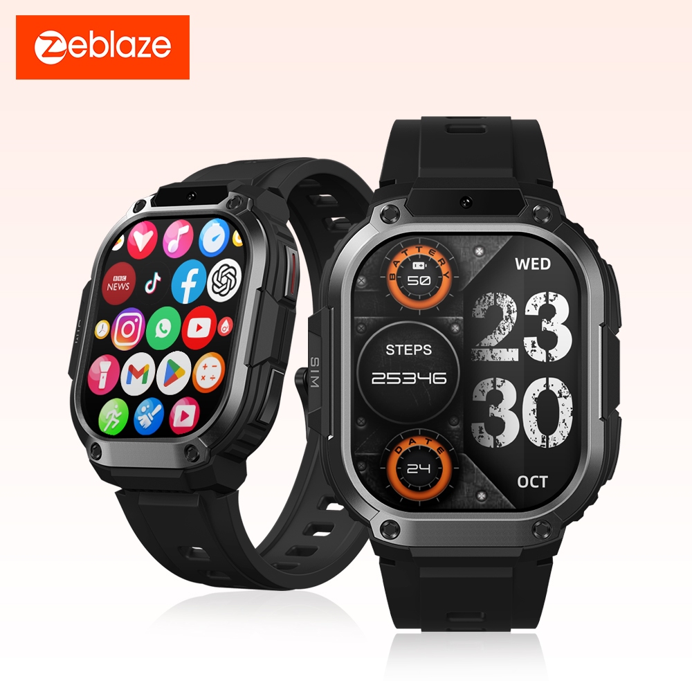 Zeblaze Thor SQ 4G Android Smart Watch 2.13 " Tela AMOLED Google Play 2GB + 16GB Câmera Frontal Maps