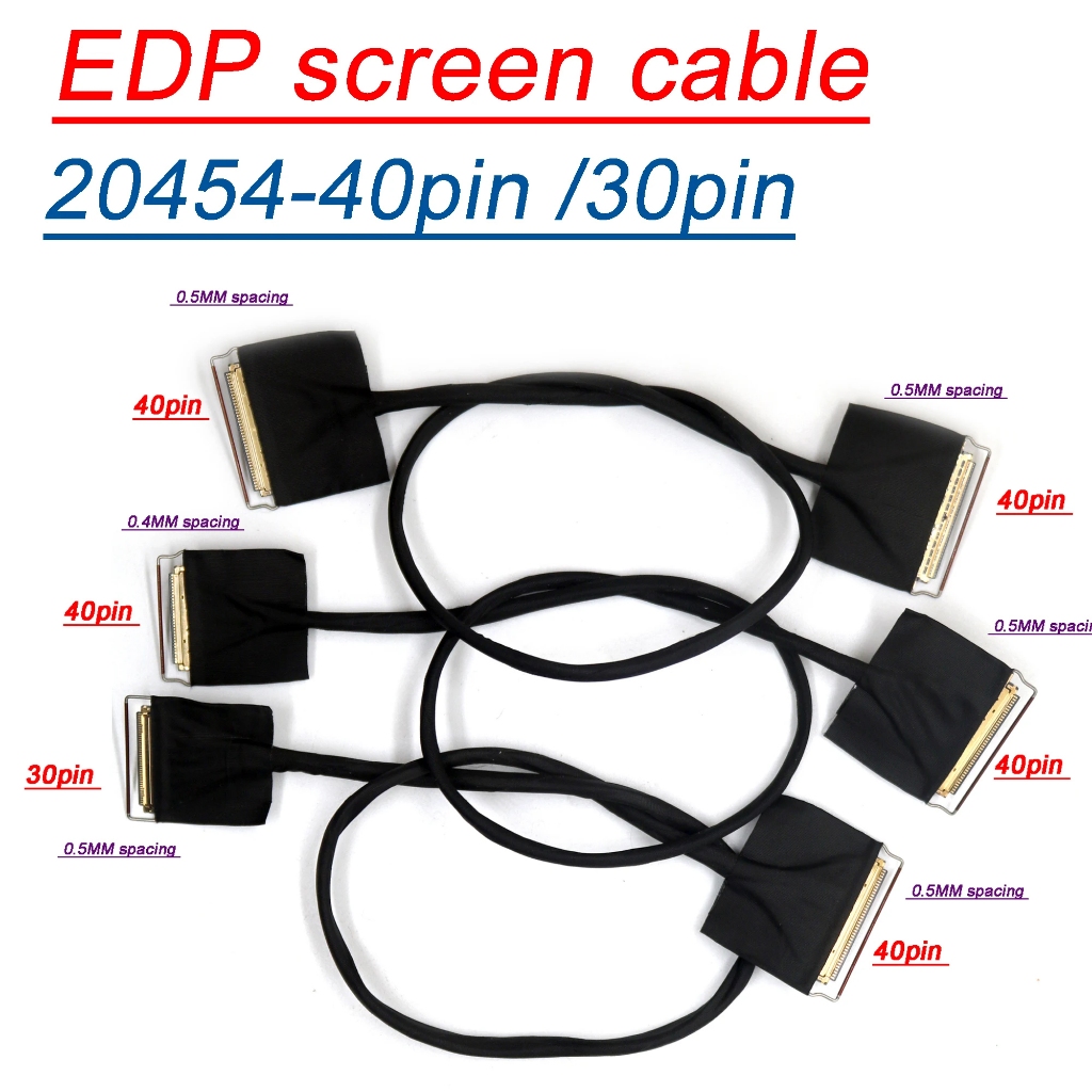 Cabo De Tela Coaxial EDP De 40 Pinos 30 LCD De 4K 2k Linha De Conversão ...