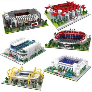 Camp Nou , Blocos De Construção Do Estádio De Futebol Bernabeu , Torcedores Colecionáveis Presentes Para Meninos E Meninas