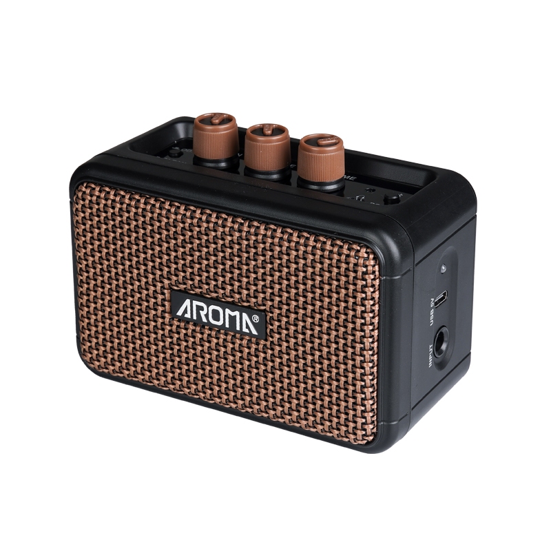 Aroma AG-04 5W Amplificador De Guitarra Alto-Falante Duplo Com