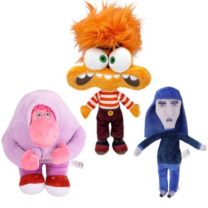 Por Dentro Fora 2 Pelúcia , 40cm Inside Out 2 Pelúcia Para Bonecas De Recheadas Suaves Decoração