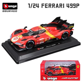 Bburago 1 : 24 24H Le Mans Rally Ferrari 499P # 51 Champion Diecast Modelo 2017 Nissan GT-R Porsche 963 Coleção De Brinquedos Para Carros De Corrida Presentes