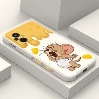 Capa De Rato De Queijo Para Xiaomi Poco M6 X6 F6 M5 M5S F5 X5 Pro C65 C40 4G 5G Moda Design Criativo