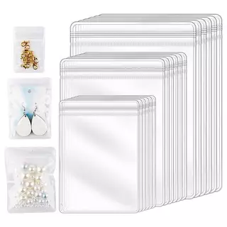 150Pcs 3 Tamanhos Sacos Para Brincos Transparentes , À Prova D