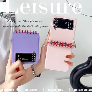 Z Flip 6 Estilo Capa De Couro PU Para Celular Samsung Galaxy 3 4 5 Calendário À Prova De Choque