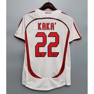 06-07 AC Milan Alta Qualidade Retro Camisa De Futebol PIRLO RECEPTOR 99 Ronaldo