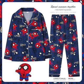 Homem-Aranha/Dinossauro/Carro Pijamas Infantis/Meninos Meninas Mangas compridas e calças Casual Loungewear Set em Oferta na Shopee