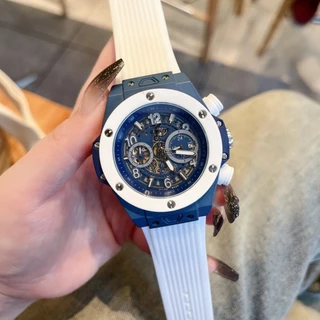 Homens Observam Moda Aço Inoxidável Quartzo Suíço Marca de Luxo Relógio hulot bigbang Series Banquet Must-Have Timing Movement
