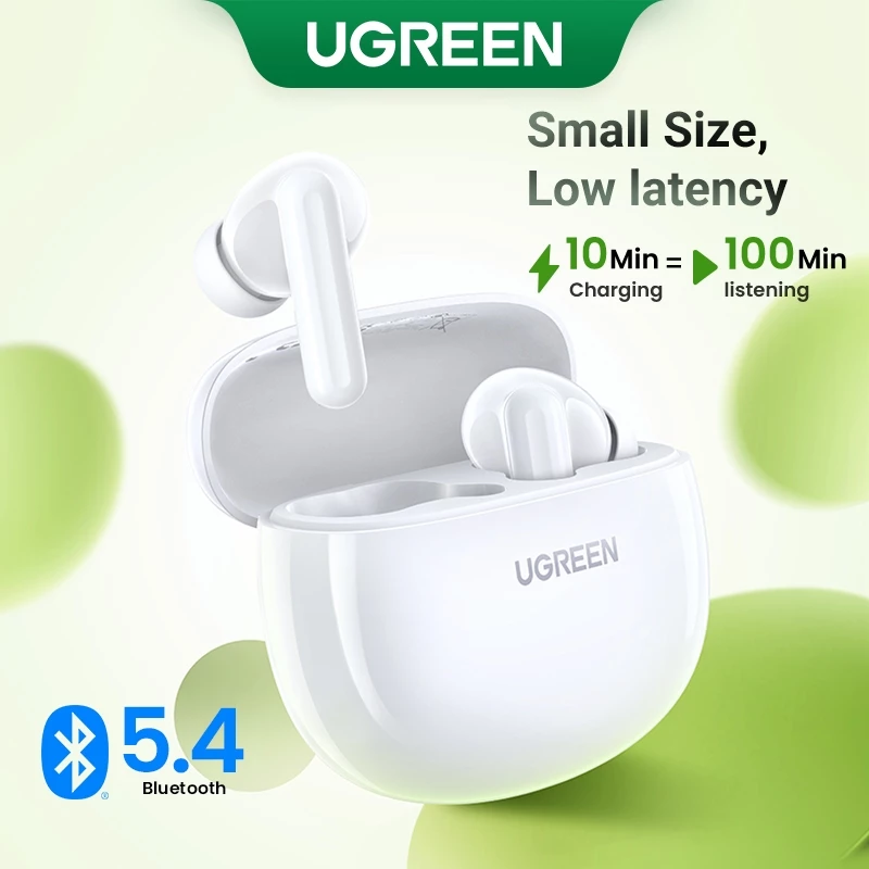 UGREEN P3 Bluetooth 5.4 TWS Suporte De Fone De Ouvido Dual Devices Conexão ENC Cancelamento De Ruído De Chamada IPX5