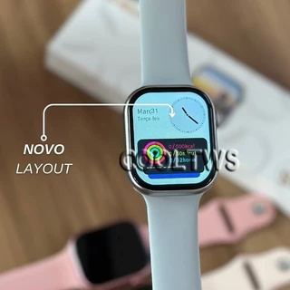 Original S9 Pro Series 9 Watch Relógio inteligente Chamada Bluetooth 2.01inch Assistente de voz Controle de música mensagens Modos de esportes de saúde