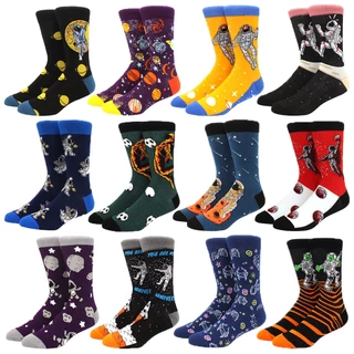 Astronauta Adulto Tamanho Grande Original Street Fashion Sox Meias Fofas Confortáveis E Respiráveis