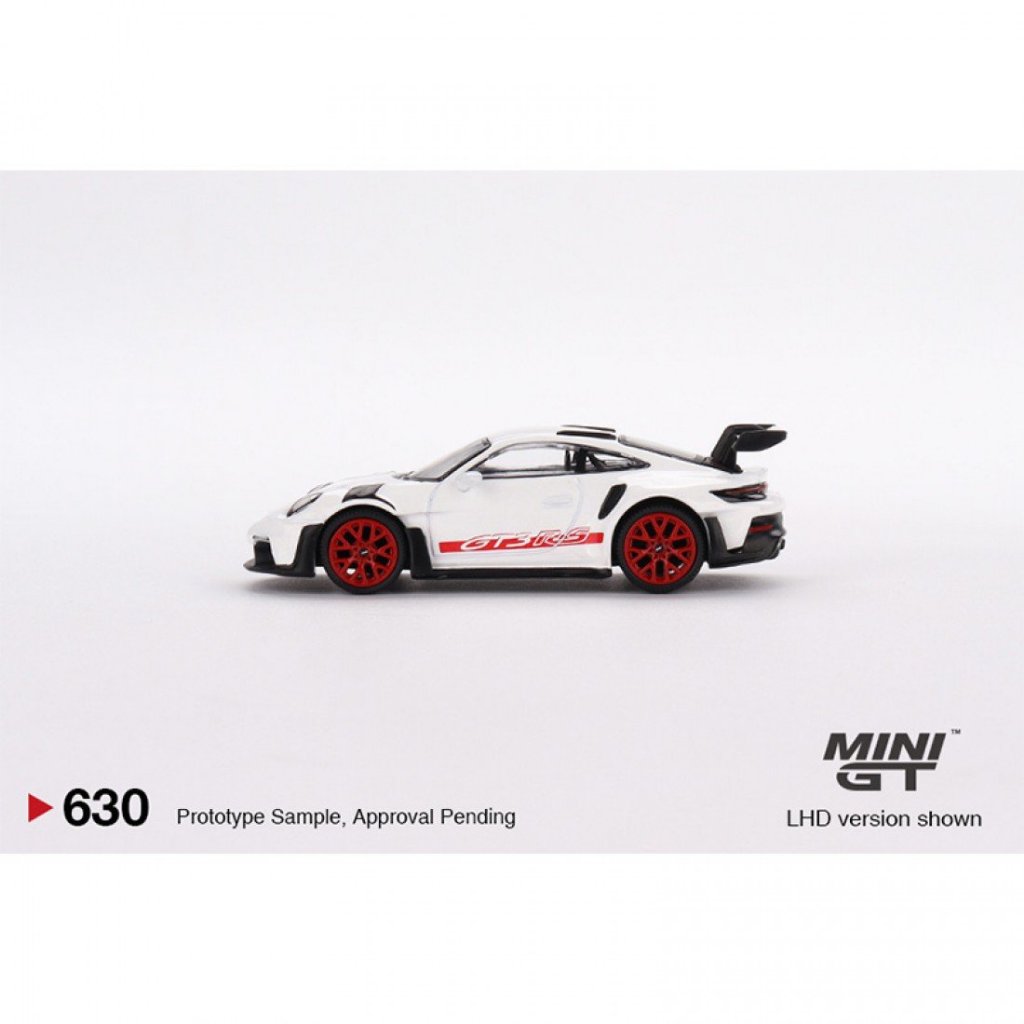 Mini GT MGT00630 630 1/64 PORSCHE 911 992 GT3 RS Branco Com Acento