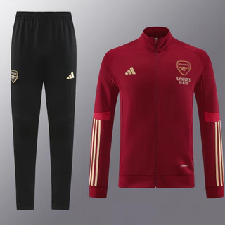 24-25 Arsenal Conjunto Crimson Jaqueta De Treinamento De Futebol
