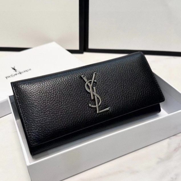 Original ysl saint laurent marca carteira 2024 nova embreagem feminina ...