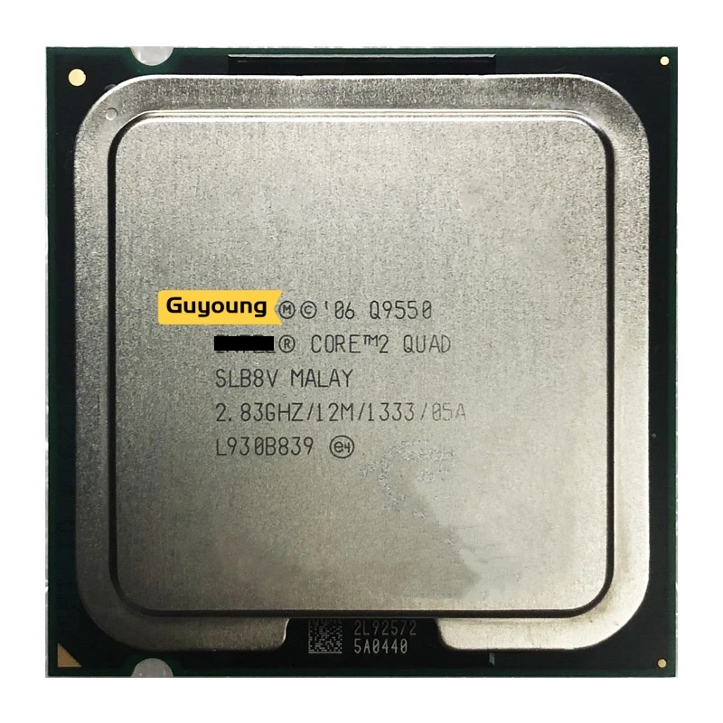 YZX Core 2 Quad Q9550 cpu Processador SLAWQ SLB8V 2.83GHz 12MB Soquete 775