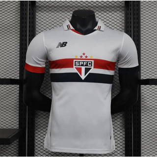 24-25 São Paulo Home player Versão Thai Edition Short Sleeve 1 : 1 Camisa De Futebol De Alta Qualidade