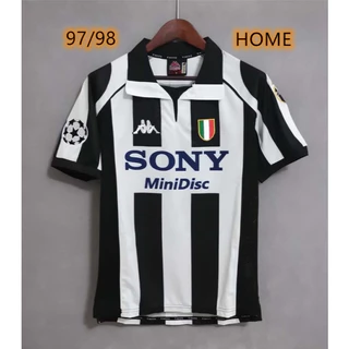 97 98 Juventus Camisa Retrô Para Casa ZIDANE # 21 DEL PIERO 10 Camiseta De Manga Curta De Alta Qualidade