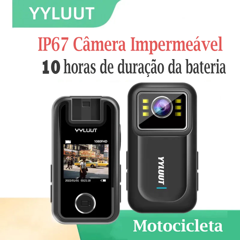 Full HD 1080P Câmera Para Capacete IP67 À Prova D'água Portátil Gravadora De Corpo