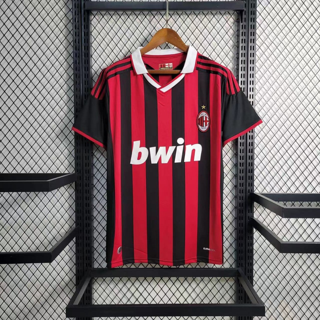 Retro 09-10 Home Futebol Jersey 1: 1 Competição Treinamento Jersey Sweatshirt
