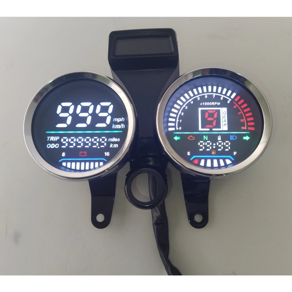 Painel Digital LED De Velocímetro RPM De Motocicleta 1-6Gear Para GN125 GN150 125cc 150cc