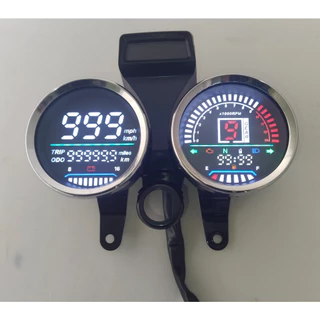 Painel Digital LED De Velocímetro RPM De Motocicleta 1-6Gear Para GN125 GN150 125cc 150cc