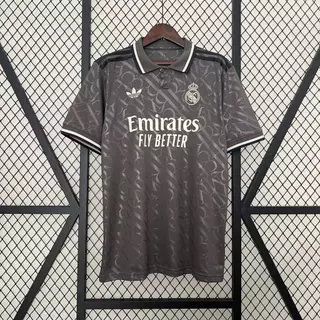2024-25 Real Madrid Segunda Camisa Longe Jersey Tailândia 1: 1