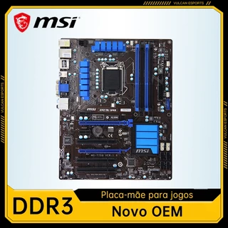Novo MSI ZH77A-G43 DDR3 LGA1155 Placa-Mãe Para Jogos OEM