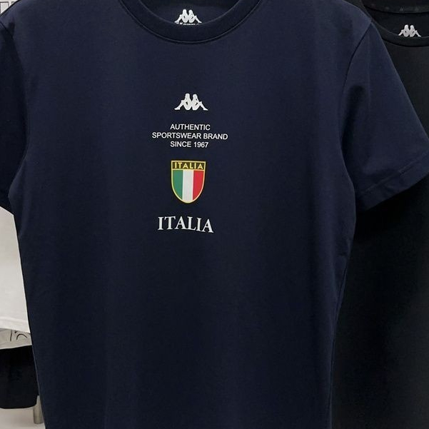 (((Algodão Puro) Camiseta Kappa Kappa Camiseta Casual Esportiva de Manga Curta T Summer New Style Ready Stock