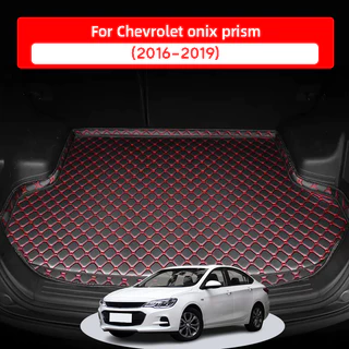 Tapete Porta-Malas Para Carro Chevrolet Onix Prism 2016 2017 2018 2019 , material De Couro Impermeável E Resistente Proteger O interior Do Contra Umidade .